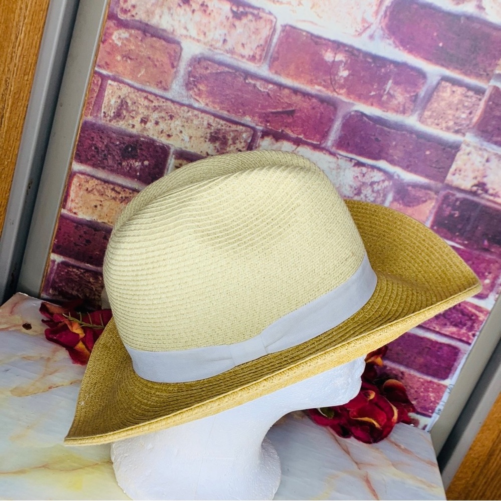 Tan Paper Western Style Cowboy Western Beach Hat - Picture 4 of 8